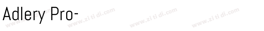 Adlery Pro字体转换